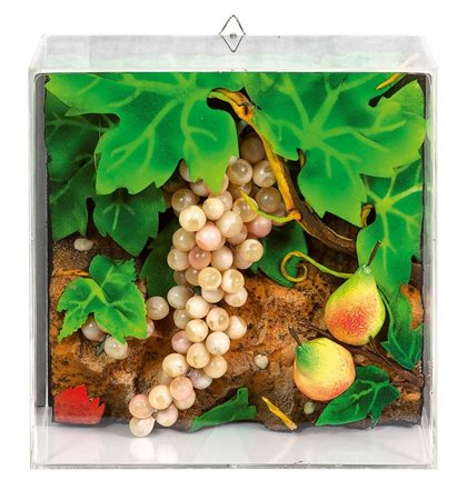 GILARDI PIERO Torino 1942 "Uva e pere martin" 30x30 poliuretano espanso entro...