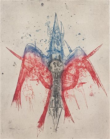 LAM WIFREDO Saugua La Grande (Cuba) 1902- 1982 Parigi "Image" anni '60 67x48...