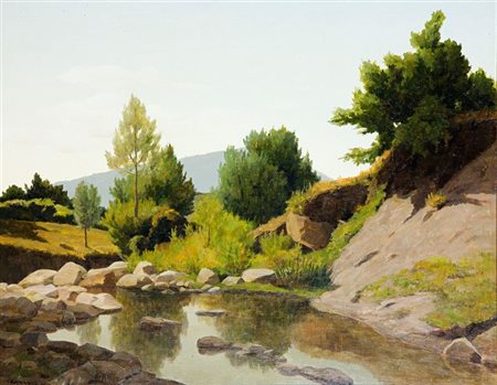 VAGAGGINI MEMO Santa Fiore (GR) 1892 - 1955 Firenze "S. Fiora - Torrente...