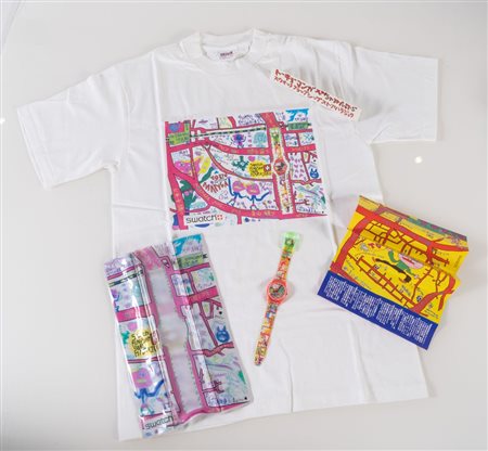 SWATCH TOKYO MANGA - GR133 Design by Hideki Nakazawi, anno 1998. Diametro...