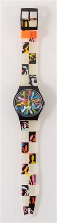 SWATCH TWELVE APOSTLES - GB156 Designed by Mark Kostabi, anno 1993. Cassa in...