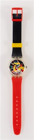 SWATCH RORRIM 5 - GZ107 Design by Tadanori Yokoo, anno 1987. Cassa in...