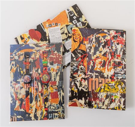 SWATCH MARILYN AND BENGALA - GZS04 Design by Mimmo Rotella, anno 1994. Cassa...