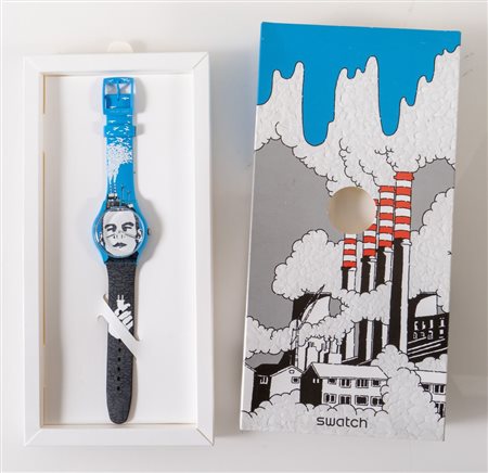 SWATCH ELECTRICITY MAN - SUOZ1O2S Design by Takashi Koshi, anno 2010....
