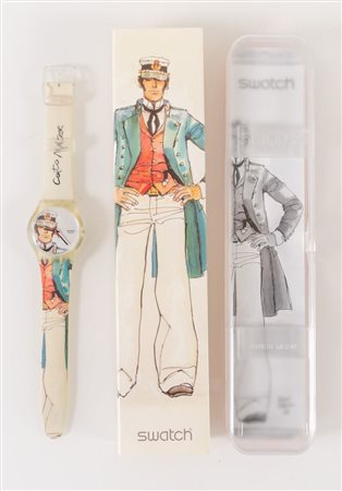 SWATCH CORTO MALTESE - SUJZ106 Design by Hugo Pratt, anno 2007. Movimento al...