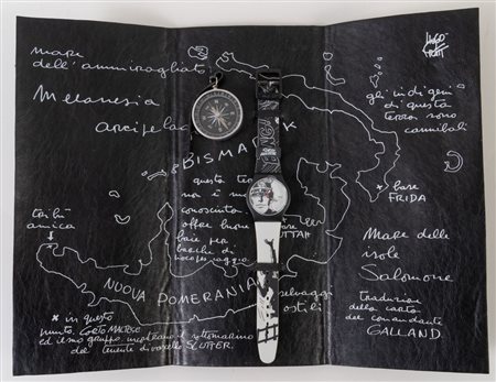 SWATCH 19° SOUTH, 169° WEST - SUJZ105S Design by Hugo Pratt, anno 2007....