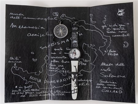 SWATCH 19° SOUTH, 169° WEST - SUJZ105S Design by Hugo Pratt, anno 2007....