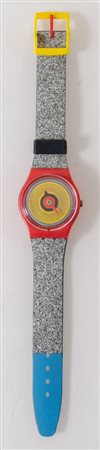 SWATCH RADIO BUTTON - GR153 Anno 2009. Diametro cassa 34 mm, cassa in...