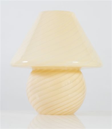 VETRI MURANO Lampada da tavolo in vetro soffiato. Etichetta originale. Prod....