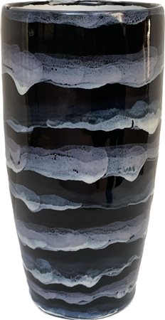 SAN POLO Vaso in ceramica smaltata. Firma del produttore. Lievi difetti....