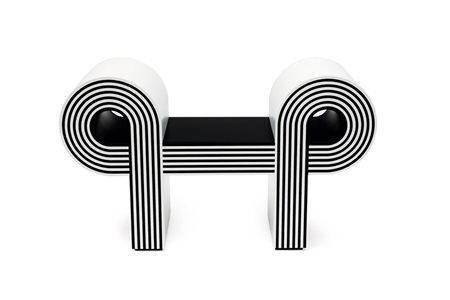 MARCELLO MORANDINI Seduta in legno laccato opaco modello 'Posseduta'....