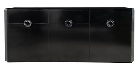 WILLY RIZZO Credenza in legno laccato e dettagli in metallo modello 'Savage'....