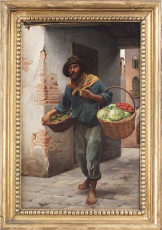 Giuseppe Barison Trieste 1853 – 1931 Venditore di cavoli