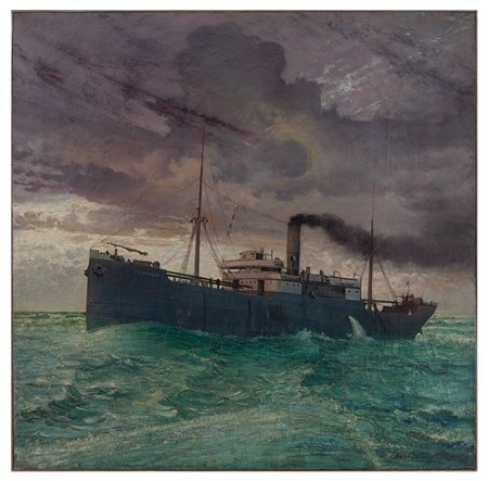 Edoardo Gioja Roma 1862 - Londra 1937 La nave Fagerness