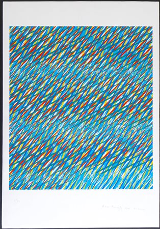 Piero Dorazio (Roma 1927 - Perugia 2005), “Ravenna”, 1985.Litografia a colori su carta,