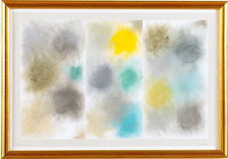 David Tremlett (Dartford 1945), “Sketch 2 for a Wall”, 2004.Pastello su carta, firmato e datato