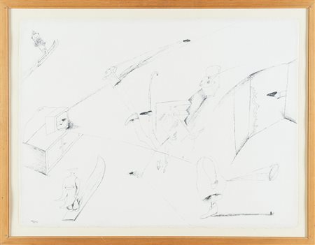 Renato Ranaldi (Firenze 1941), “Senza titolo”, 1984.Inchiostro su carta, firmato e datato in