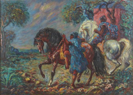 GONZAGA GIOVANFRANCESCO (1921 - 2007) - Il cavallo arabo. .