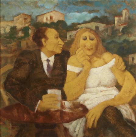 SQUILLANTINI REMO (1920 - 1996) - La coppia. .