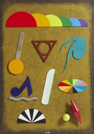 DEL PEZZO LUCIO (n. 1933) - Tavola armonica.