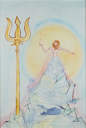 ONTANI LUIGI (n. 1943) - Il tridente e la resurrezione del dente dall'Ade.