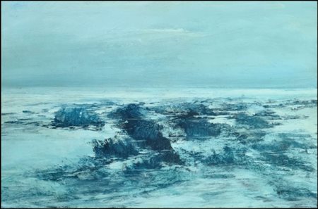 VIOLA LEONARDO San Giovanni Rotondo 1949 "Al limite del fiume"