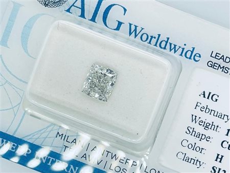 DIAMANTE 1 CT COLORE H PUREZZA SI2 - TAGLIO CUSCINO - CERTIFICATO AIG - C20204