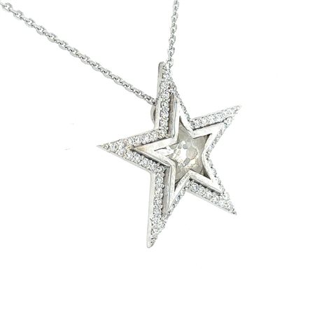 GIROCOLLO IN ORO BIANCO 14 KT 3.90 GR CON DIAMANTE PER 1.00 CT COLORE I-J...