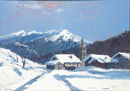 FASSIO CLAUDIO Santa Caterina di Rocca d'Arazzo (AT) 1946 "Nevicata al...