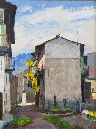 PETRELLA DA BOLOGNA VITTORIO Bologna 1886 - 1951 Venezia "Balconi fioriti"...