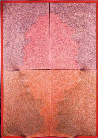 MAROTTA GINO Campobasso 1935 - 2012 Roma "Albero rosa" 1975 130x90 pittura su...