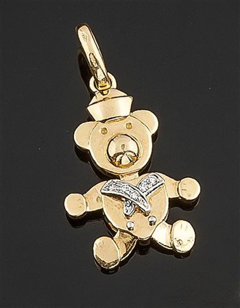 POMELLATO Ciondolo in oro giallo, firmato "Pomellato", a forma di orsetto con...