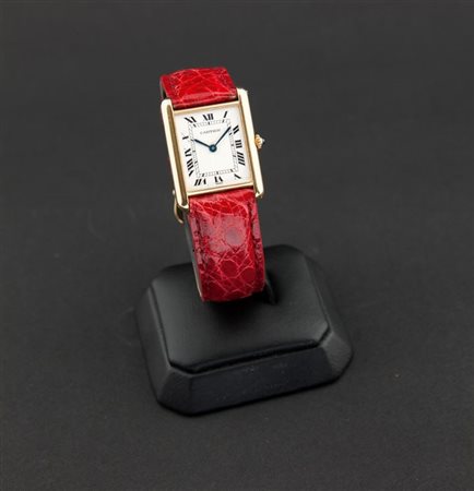 CARTIER Modello "Louis Tank", anni '90 29x22 Cassa di forma in due parti in...