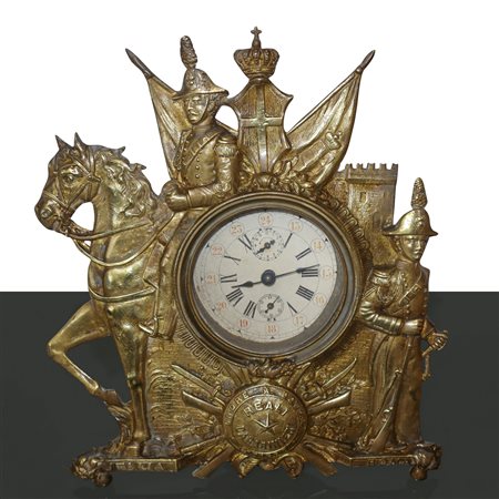 Orologio in metallo dorato, Primi 1900s