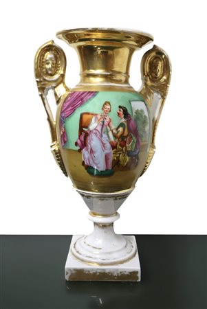 Importante vaso in porcellana , nineteen° secolo 