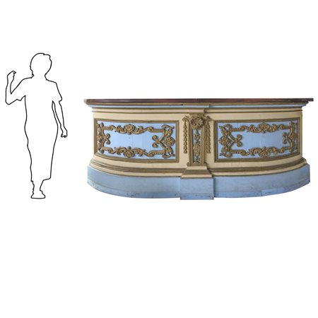 Grabde bancone da farmacia laccato