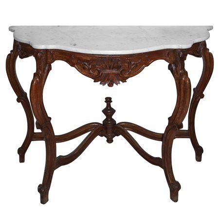 Console con marmo al piano, 20° secolo 