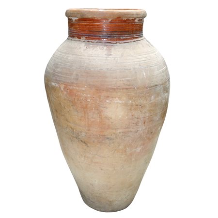 Giara in cotto smalto al collo, Sicily Fine 19° secolo 