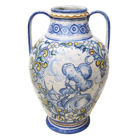 Vaso Caltagirone con due manici