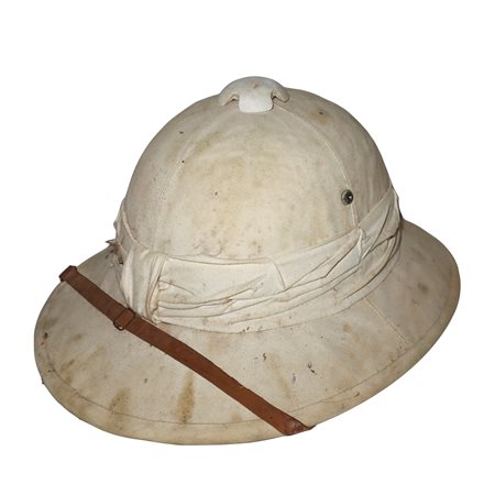 Casco coloniale bianco