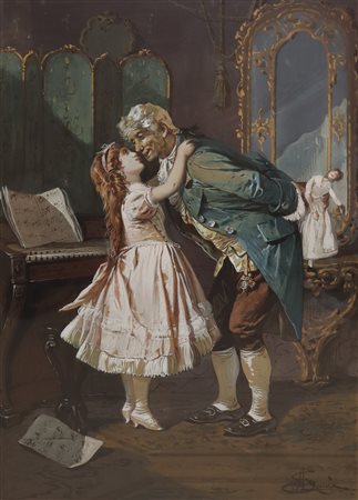 Achille Savoia (1839-1886)  - ''Il dono''