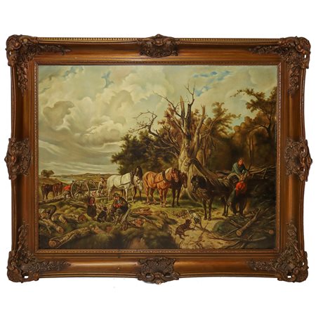 Scena di lavoro in campagna