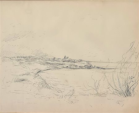 Michele Cascella, 'Paesaggio di Ortona', 1965