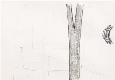 PAOLO ICARO (Torino, 1936) senza titolo 1989 tecnica mista su cartoncino cm....