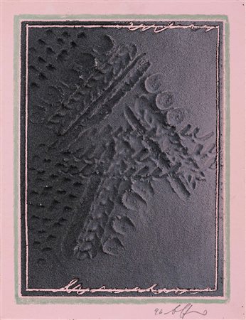 AGOSTINO FERRARI (Milano , 1938) Percorsi 1996 olio, tecnica mista e sabbia...