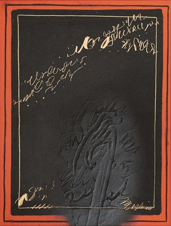 AGOSTINO FERRARI (Milano , 1938) senza titolo 1992 acrilici e sabbia su...