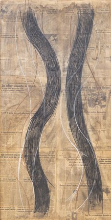 CARLO CIUSSI (Udine, 1930 - 2012) senza titolo 1982 tecnica mista su carta da...