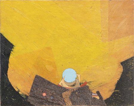 ROBERTO CRIPPA (Milano, 1921 - Bresso, 1972) Tramonto 1971 tecnica mista,...