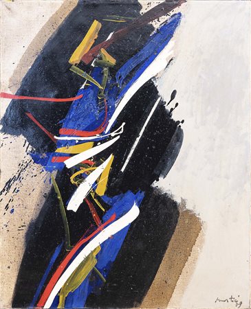 EDO MURTIC (Velika Pisanica, 1921 - Zagabria, 2005) senza titolo 1979 olio su...