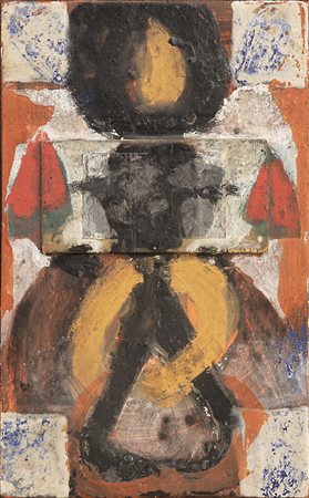 BRUNO CECCOBELLI (Monte Castello Vibio, 1952) senza titolo polimaterico su...